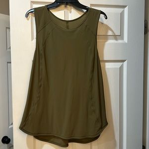 Lululemon sculpt tank, Size 12, army green color